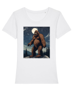 Stary Night Bigfoot Tricou mânecă scurtă guler larg fitted Damă Expresser
