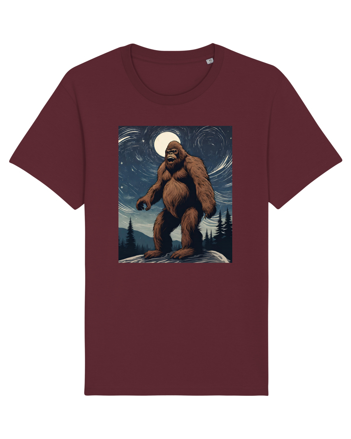 Tricou mânecă scurtă Unisex Rocker Burgundy