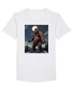 Stary Night Bigfoot Tricou mânecă scurtă guler larg Bărbat Skater