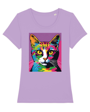 Pop Art  Cat Lavender Dawn