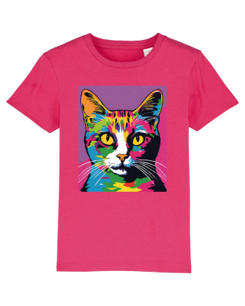 Pop Art  Cat Raspberry