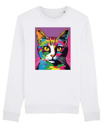 Pop Art  Cat White