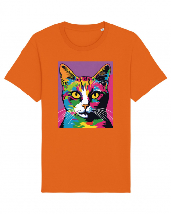 Pop Art  Cat Bright Orange