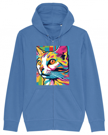 Pop Art  Cat Bright Blue