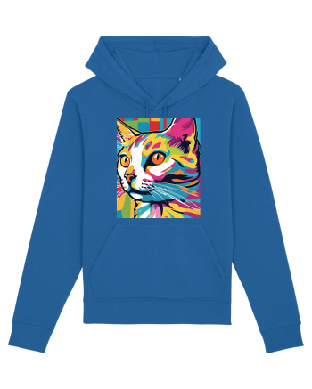 Pop Art  Cat Royal Blue