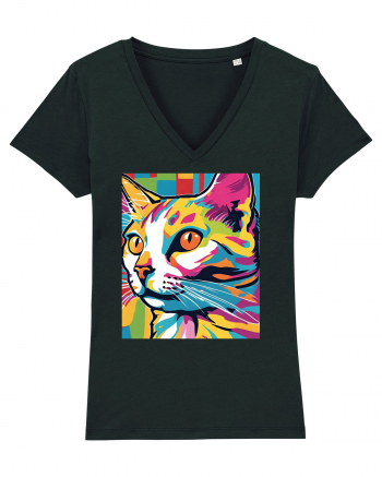 Pop Art  Cat Black