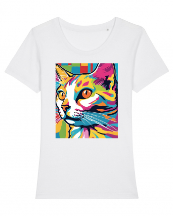 Pop Art  Cat White