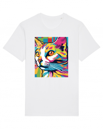 Pop Art  Cat White