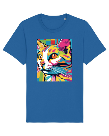 Pop Art  Cat Royal Blue