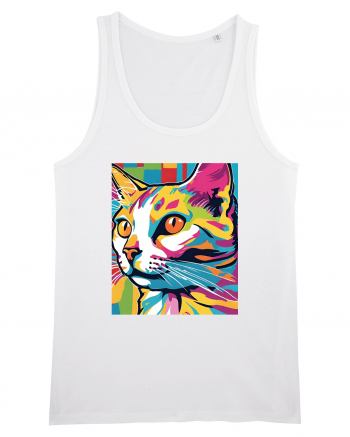 Pop Art  Cat White