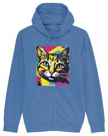 Pop Art  Cat Bright Blue