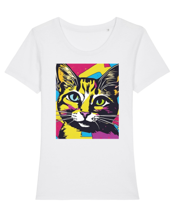 Pop Art  Cat White