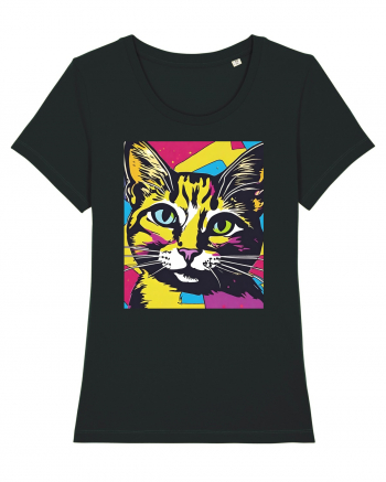 Pop Art  Cat Black