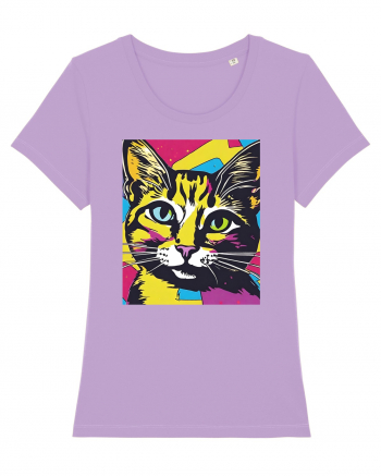 Pop Art  Cat Lavender Dawn