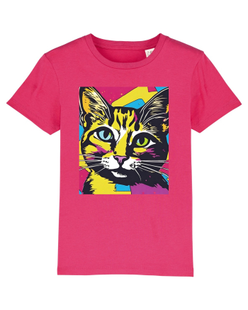 Pop Art  Cat Raspberry