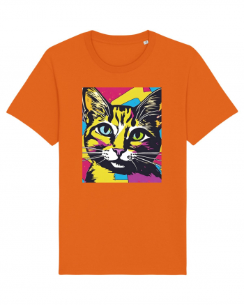 Pop Art  Cat Bright Orange