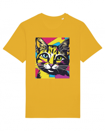 Pop Art  Cat Spectra Yellow