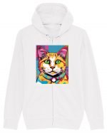 Pop Art  Cat Hanorac cu fermoar Unisex Connector