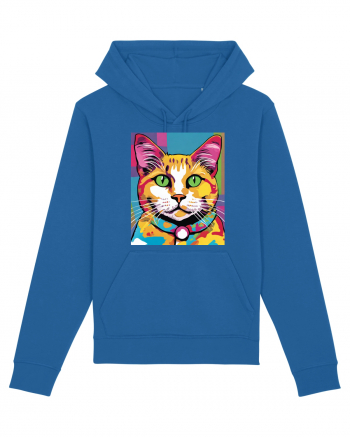 Pop Art  Cat Royal Blue