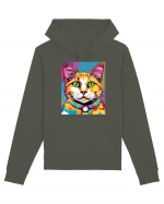 Pop Art  Cat Hanorac Unisex Drummer