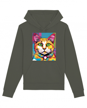 Pop Art  Cat Khaki