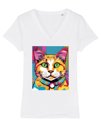 Pop Art  Cat White