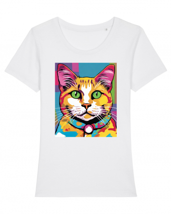 Pop Art  Cat White