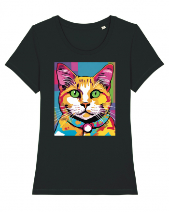 Pop Art  Cat Black