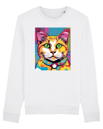 Pop Art  Cat White