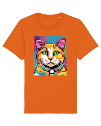 Pop Art  Cat Bright Orange