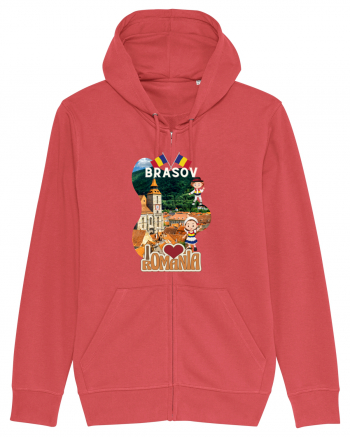 Brasov I love Romania Hanorac cu fermoar Unisex Connector