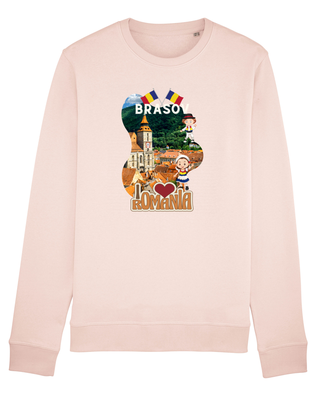 Bluză mânecă lungă Unisex Rise Candy Pink