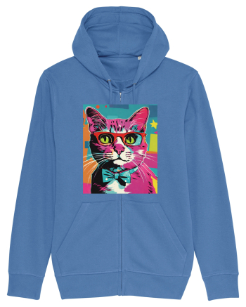 Pop Art  Cat Bright Blue