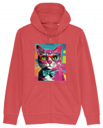 Pop Art  Cat Hanorac cu fermoar Unisex Connector