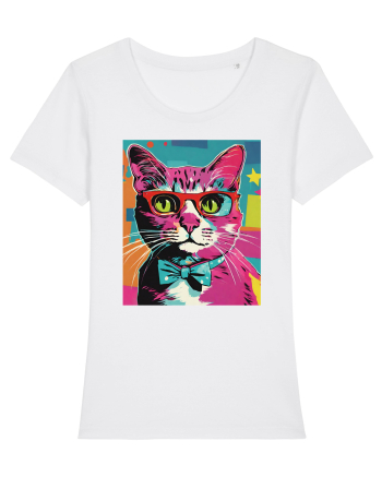 Pop Art  Cat White