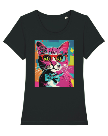 Pop Art  Cat Black