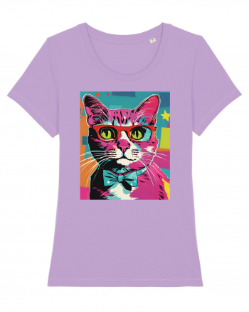 Pop Art  Cat Lavender Dawn