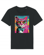 Pop Art  Cat Tricou mânecă scurtă Unisex Rocker