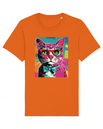 Pop Art  Cat Bright Orange