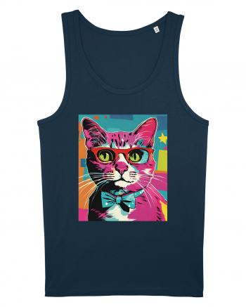 Pop Art  Cat Navy