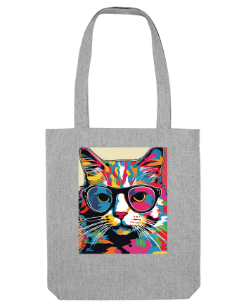 Pop Art  Cat Heather Grey