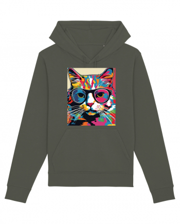 Pop Art  Cat Khaki