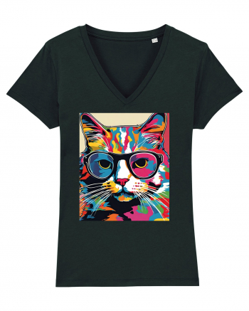 Pop Art  Cat Black