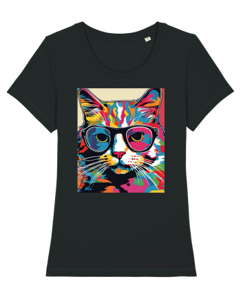 Pop Art  Cat Black