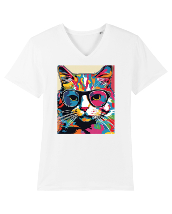Pop Art  Cat White