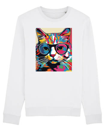 Pop Art  Cat White