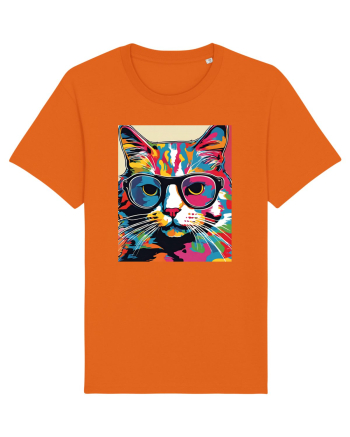 Pop Art  Cat Bright Orange