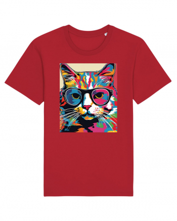 Pop Art  Cat Red