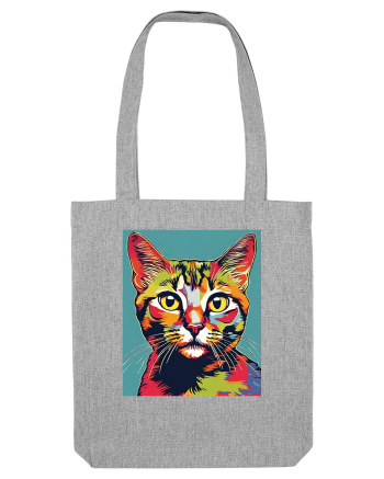 Pop Art  Cat Heather Grey