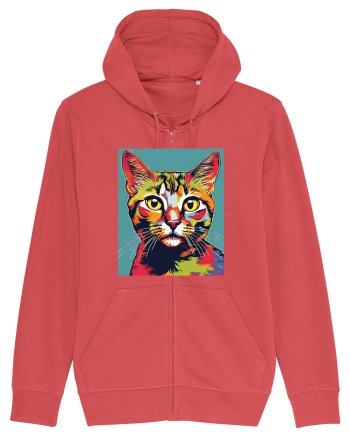 Pop Art  Cat Carmine Red